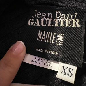 JEAN PAUL GAULTIER vintage wool gown, size xs